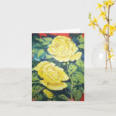Gelbe Rose Karte (Gelbe Blume)