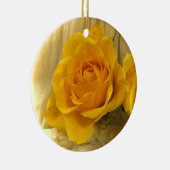 Gelbe Rose Keramik Ornament (Rechts)