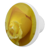 Gelbe Rose Keramik Pull Keramikknauf (Rechts)