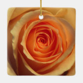 Gelbe Rose Keramikornament (Rückseite)