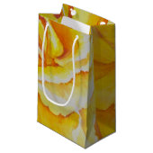Gelbe Rose Kleine Geschenktüte (Vorderseite Schrägansicht)