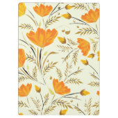 Gelbe Rose Klemmbrett (Rückseite)