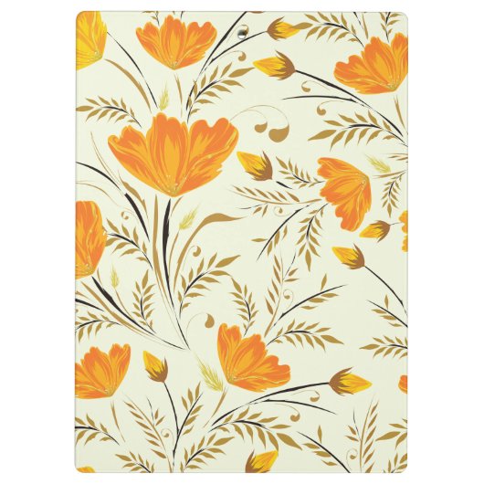 Gelbe Rose Klemmbrett (Rückseite)