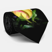 Gelbe Rose - Krawatte (Gerollt)