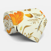 Gelbe Rose Krawatte (Gerollt)