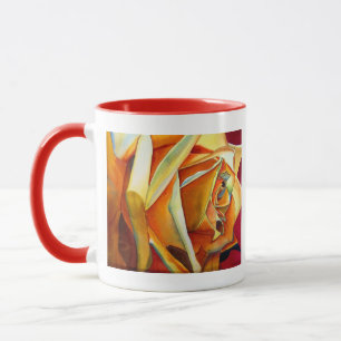 Gelbe Rose Kunst zum Muttertag Tasse