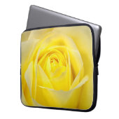 Gelbe Rose Laptopschutzhülle (Vorderseite Links)