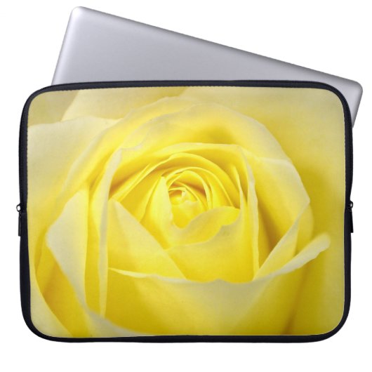 Gelbe Rose Laptopschutzhülle (Vorderseite)