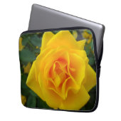 Gelbe Rose Laptopschutzhülle (Vorderseite Links)