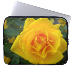 Gelbe Rose Laptopschutzhülle