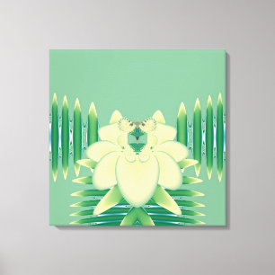 Gelbe Rose Leinwanddruck