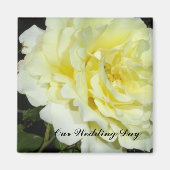 Gelbe Rose Magnet (Vorne)