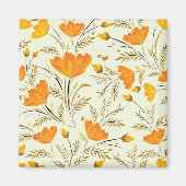 Gelbe Rose Magnet (Vorne)