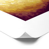 Gelbe Rose Maze Abstrakt Floral MC Belkadi Poster (Ecke)