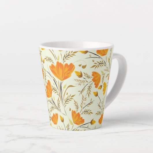 Gelbe Rose Milchtasse (Rechte Ecke)