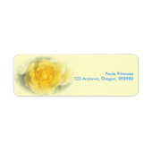 Gelbe Rose mit verblasstem Blau (Vorne)