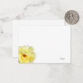 Gelbe Rose Mitteilungskarte (Vorderseite/Rückseite Beispiel)