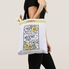 Gelbe Rose | Mizpah | Personalisiert Tasche