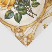 Gelbe Rose Moderne schöne Sammlung Seidenpapier (Ausschnitt)