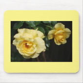 Gelbe Rose Mousepad (Vorne)