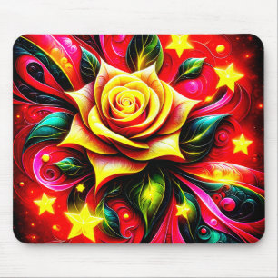 Gelbe Rose Mousepad