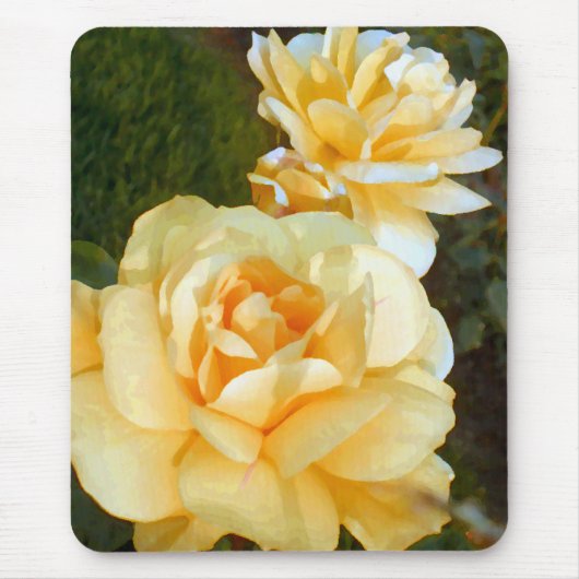 Gelbe Rose_ Mousepad (Vorne)