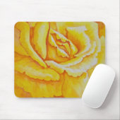 Gelbe Rose Mousepad (Mit Mouse)