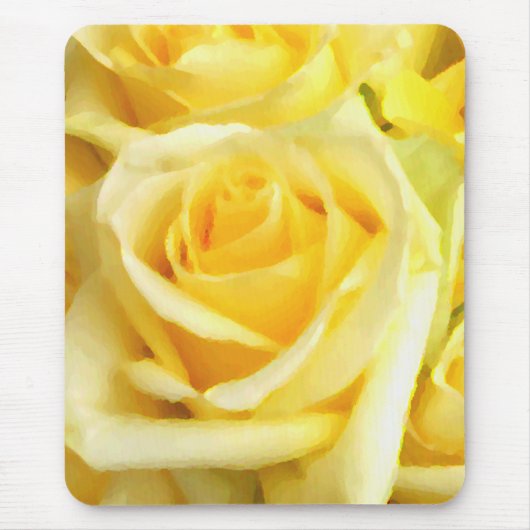 ,Gelbe Rose_ Mousepad (Vorne)
