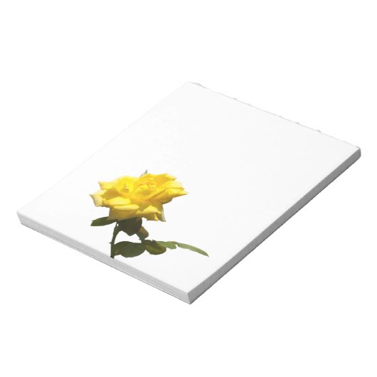 Gelbe Rose Notizblock (Rotiert)
