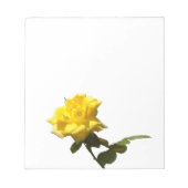 Gelbe Rose Notizblock (Vorderseite)