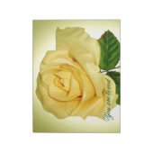 Gelbe Rose Notizblock (Rotiert)