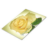 Gelbe Rose Notizblock (angewinkelt)