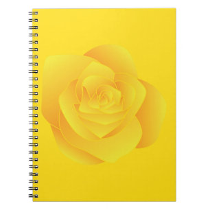 Gelbe Rose Notizblock