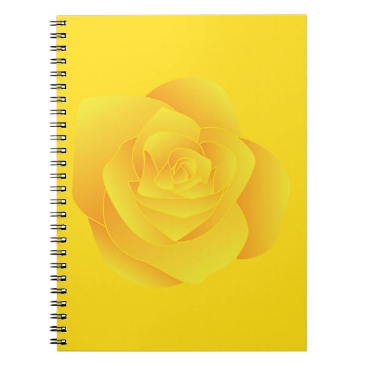 Gelbe Rose Notizblock (Vorderseite)