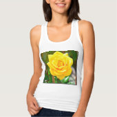 Gelbe Rose oben Tank Top (Vorderseite)