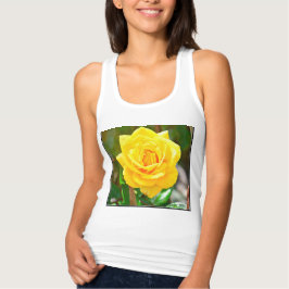 Gelbe Rose oben Tank Top
