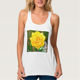 Gelbe Rose oben Tank Top
