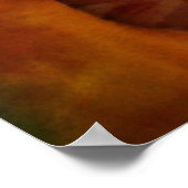 Gelbe Rose originale Aquarellkunst Blume Poster (Ecke)