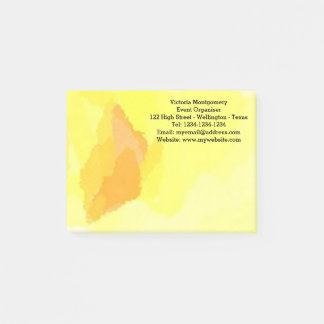 Gelbe Rose Post-it Klebezettel