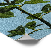 Gelbe Rose Poster (Ecke)