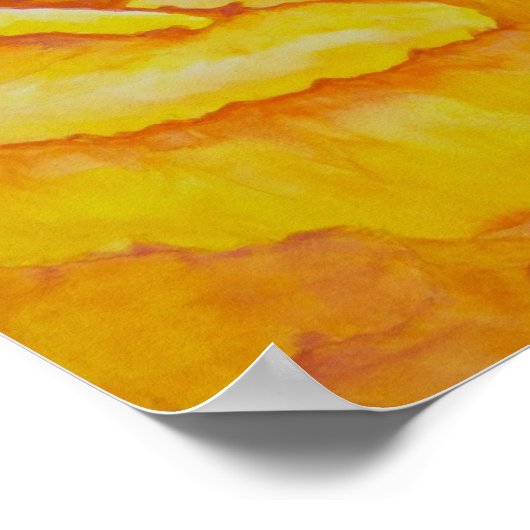 Gelbe Rose Poster (Ecke)