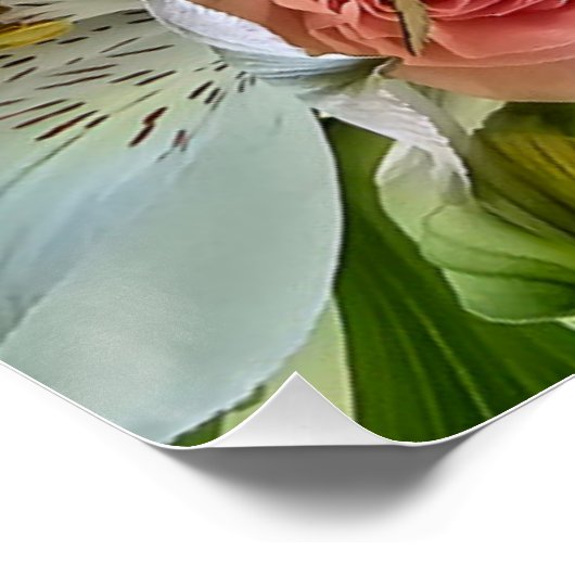 Gelbe Rose Poster (Ecke)