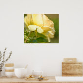 Gelbe Rose Poster (Küche)