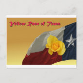 Gelbe Rose Postkarte (Vorderseite)