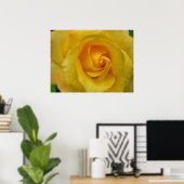 Gelbe Rose Print Beautiful Blume Poster Print (Heimbüro)