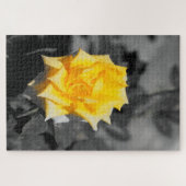 Gelbe Rose Puzzle (Horizontal)