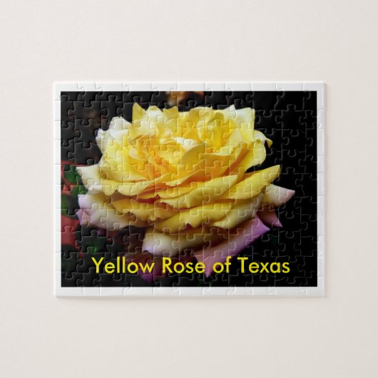 Gelbe Rose Puzzlen Texas Puzzle (Horizontal)