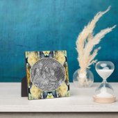 Gelbe Rose-Regentropfen ergänzen Ihr eigenes Foto Fotoplatte (InSitu)