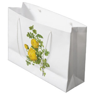 gelbe Rose (Rosa sulfurea) durch Redouté Große Geschenktüte