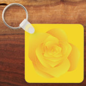 Gelbe Rose Schlüsselanhänger (Vorderseite)
